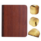 Foldable LED Book Lamp USB Rechargeable Creative Table Lamp Brown