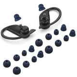 16Pcs Silicone Earbud Tips Compatible with Beats Powerbeats Pro Flex & X Blue