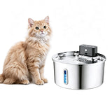 3.2L Automatic Wireless Pet Water Fountain Motion Sensor Water Dispenser with 3 Modes for Cat Small Dogs Style 1