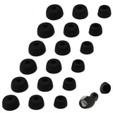 18PCS Replacement Ear Tips Compatible with Jabra Elite 75t 65t Active Sport Evolve Silicone Earbuds Tips Black