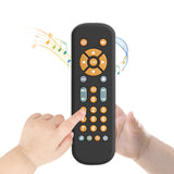 Kids Learning Remote Control Toy with Fun Music Lights and Interactive Play Black