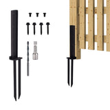 Fence Post Anchors Set Ground Anchors for Quick Fence Repair