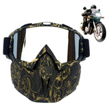 Ski Goggles Snowmobile Face Mask with Sun Glasses for Outdoor Sport