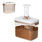 Vacuum Food Storage Container with Lid and Strainer Clear Food Storage Box with Pump for Vegetables Fruits Meat
