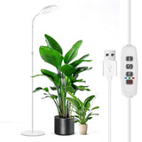 4-Light Mode Grow Light for Indoor Plants Full Spectrum Floor Plant Light with 72 LEDs White