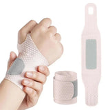 2PCS Fitness Wrist Support Brace Elastic Wrist Guards for Gym Training and Sports Skin Color