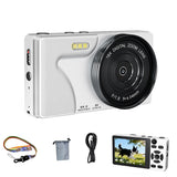 Digital Camera with Auto-Focus for Teens and Beginner Photographers White