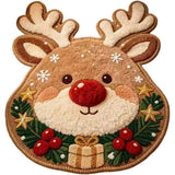 Soft Christmas Velvet Floor Mat with Non Slip Dot Backing Style 3