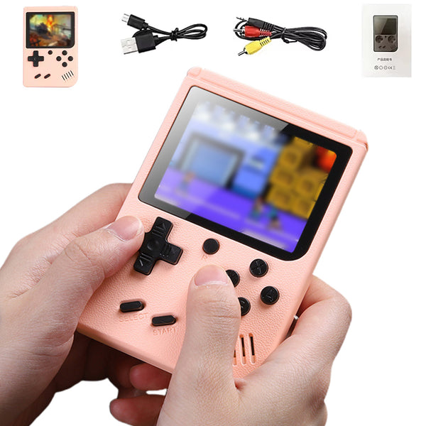 Built-in 500 Classic Games Gameboy Handheld Retro Video Game Console Kids Toy Pink
