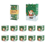 Christmas Folding Surprise Gift Box with 10 Jumping Bounce Gift Boxes Green