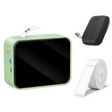 Portable Bluetooth Thermal Label Printer Inkless Sticker Printer for Home Office Green