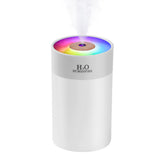 Colorful LED Humidifier with Night Light for Home and Bedroom Use White