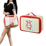 Lightweight Travel Organizer Bag with Multiple Compartments for Easy and Efficient Packing Red
