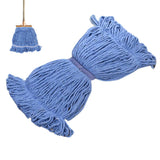 Replacement Cotton Mop Head Loop-End Detachable for Home Hotel Office Use Blue