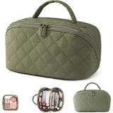 Large Capacity Portable Cosmetic Bag Travel Toiletry Storage Organizer Green