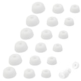 18PCS Replacement Ear Tips Compatible with Jabra Elite 75t 65t Active Sport Evolve Silicone Earbuds Tips White