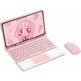 Keyboard Case with Mouse for iPad 11 A16 2025 and iPad 10th Gen 10.9 Bluetooth Keyboard with Touchpad Multi-Angle Stand Pink