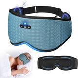 3D Breathable Sleep Mask with Built-In Bluetooth Headphones for Comfortable Rest Blue
