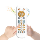 Kids Learning Remote Control Toy with Fun Music Lights and Interactive Play White