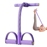 8 Tube Resistance Bands Portable Exercise Bands with Handles for Yoga Pilates Workout Purple
