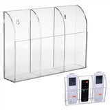 No Drill Wall Mount Remote Control Holder Adhesive Storage Organiser for TV Air Conditioner Remote Accessories