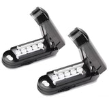 2Pcs Portable Pill Cutter Tablet Splitter with Adjustable Gear Pill Slicer for Travel Home Black