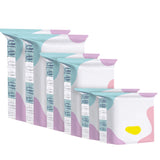 6Pcs No Pump Vacuum Storage Bags for Clothes Hand Press Compression Space Saving Bags