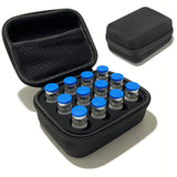 12-Compartment Insulin Storage Case Portable Organizer Bag with Mesh Compartments Protective Foam Lining Travel Case