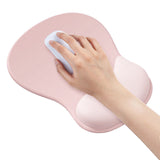 Ergonomic Wrist Rest Mouse Pad for Office Home Gaming Use Pink