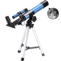 32X Magnification Astronomical Telescope Portable GPS Syncs Telescope with Tripod for Little Astronomy Beginners Blue