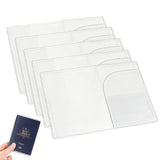 5 Pack Matte Passport Covers with Card Slots Interior Pockets Water Resistant Travel Document Protectors