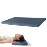 Soft Cooling Memory Foam Pillow Ultra Thin for Travel Home Office Stone Green