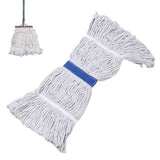 Replacement Cotton Mop Head Loop-End Detachable for Home Hotel Office Use White