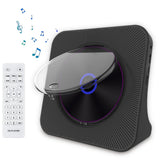 Bluetooth CD Player for Home Desktop Stereo Music Player with LED Display with Remote Control for Bedroom Living Room Black