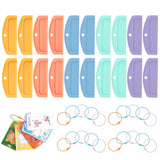 20Pcs Card Holder Sleeves with Rings Compatible with Yoto Cards Individual Card Storage Slots