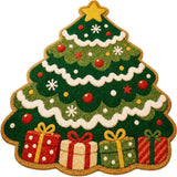 Soft Christmas Velvet Floor Mat with Non Slip Dot Backing Style 2