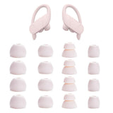 16Pcs Silicone Earbud Tips Compatible with Beats Powerbeats Pro Flex & X White