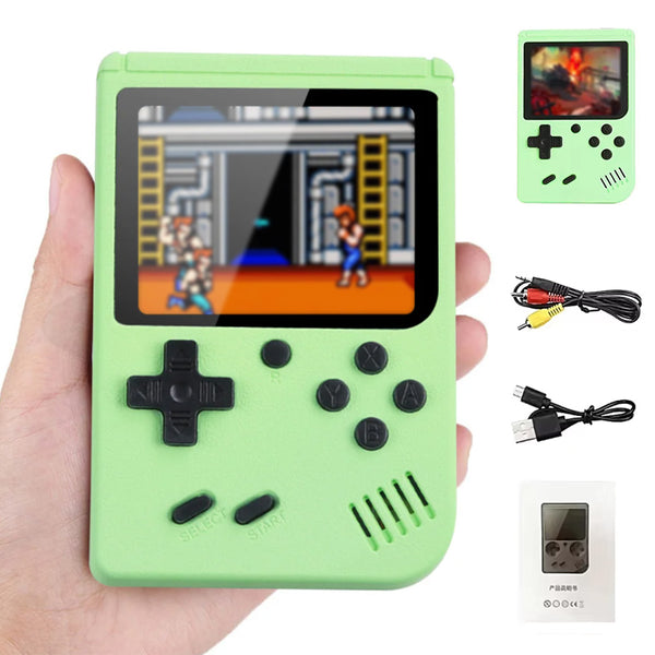 Built-in 500 Classic Games Gameboy Handheld Retro Video Game Console Kids Toy Green