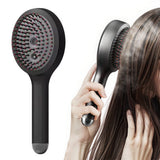 Rechargeable Electric Scalp Massager Comb with Red Light Therapy and LCD Display Black