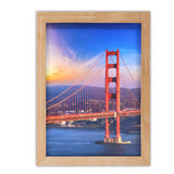Photo Frame with Stand and Wall Mount for Home Decor Natural Wood