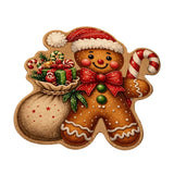 Soft Christmas Velvet Floor Mat with Non Slip Dot Backing Style 1