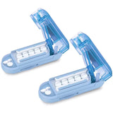 2Pcs Portable Pill Cutter Tablet Splitter with Adjustable Gear Pill Slicer for Travel Home Blue