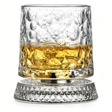 270ml Rotating Whiskey Glass Transparent Spinning Whiskey Tumbler for Home Bar Party Style 1
