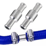 2 PCS One Way Non Return Check Valve for Fuel Petrol Diesel Large