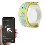 For Apple AirTag Anti Lost Wristband AirTag  Protective Holder Bracelet  for Kids Dinosaur Style