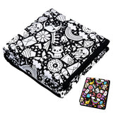 DIY Coloring Blanket Washable Color-In Throw Blanket for Sofa Travel Animals