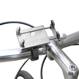 Mobile Phone Holder for Bike Handlebar Aluminium Alloy Phone Mount for Bicycle Motorcycle Silver
