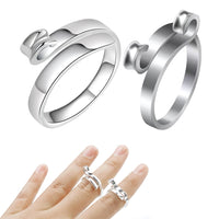 Adjustable Opening Ring Knitting Loop Ring Open Yarn Guide Needlework Ring Style 2