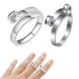 Adjustable Opening Ring Knitting Loop Ring Open Yarn Guide Needlework Ring Style 2