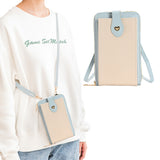 Small Crossbody Bag Cell Phone Purse for Women Mini Shoulder Bag Wallet with Card Slots Blue